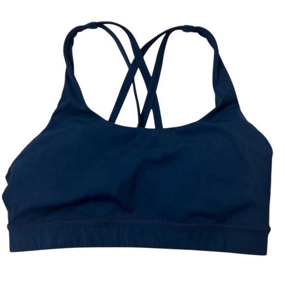 Calia by Carrie Energy Sports Bra Blue Strappy Back Activewear - Picture 1 of 7